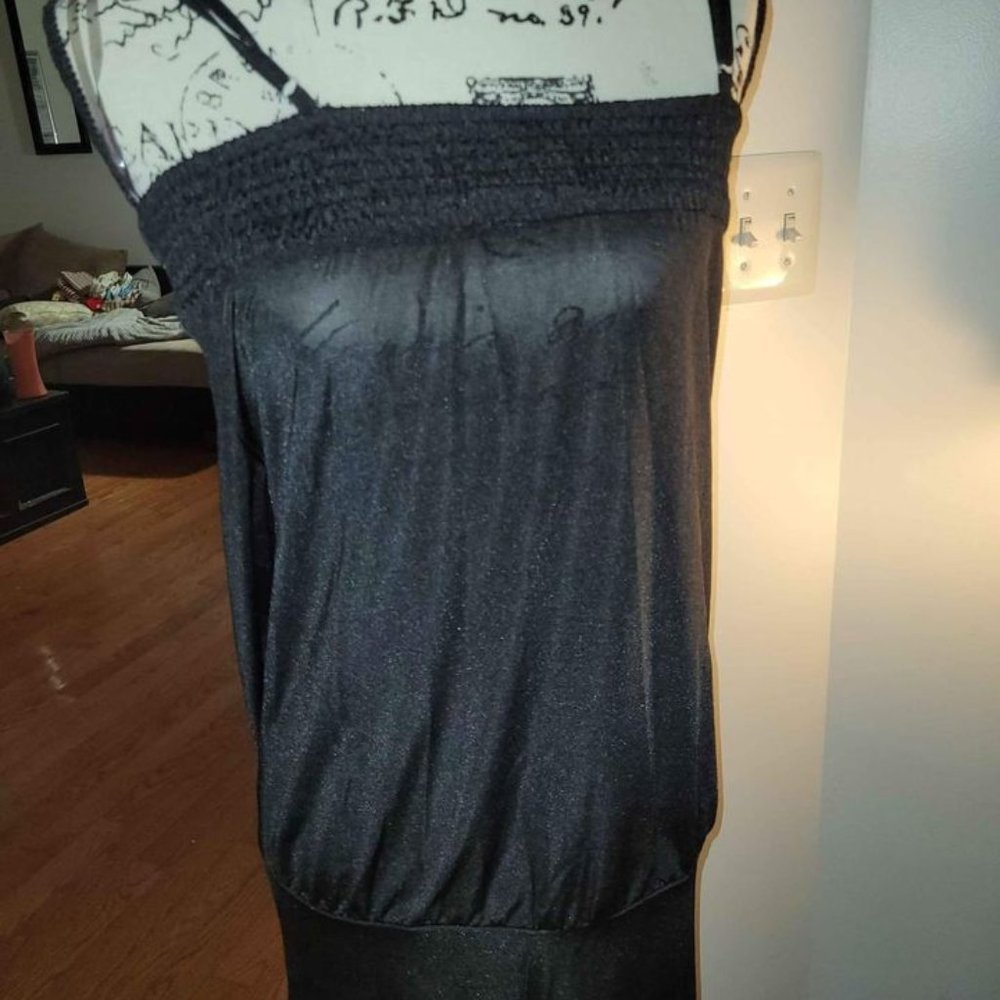 Black slip dress